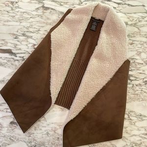 “Penny Lane” style open front vest sz S